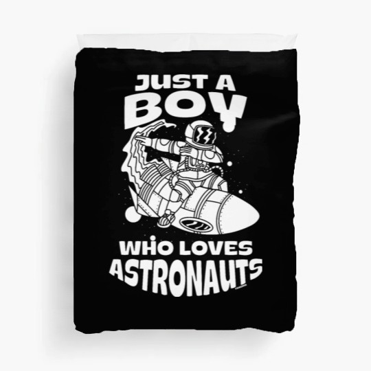 Boy love astronauts Duvet Covers