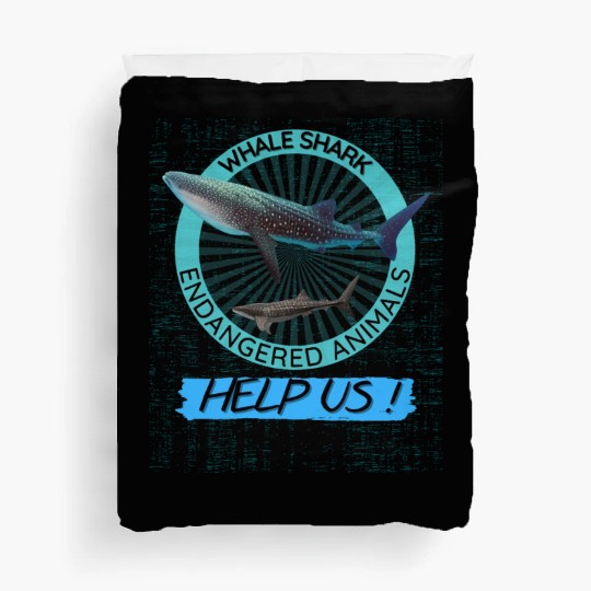 Protect Marine Animal Whale Shark Duvet Covers