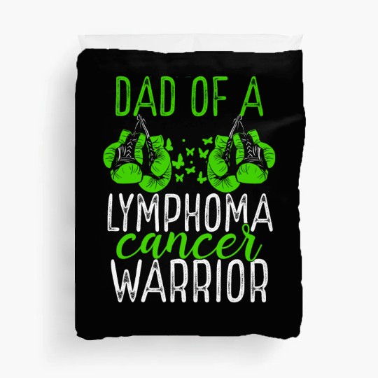 Dad Lymphoma Cancer Awareness Fathers Day Papa Duvet Covers