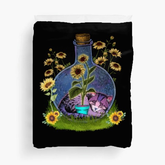 Cat Nap In A Jar Duvet Covers