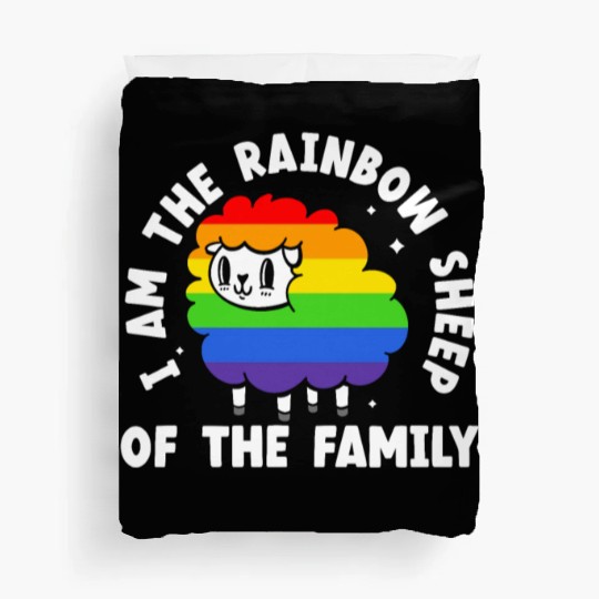 I Am The Rainbow Sheep Of The Family Pride Month Duvet Covers
