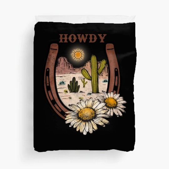 HOWDY -Desert Horseshoe Duvet Covers