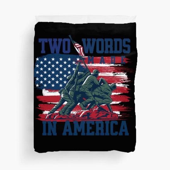 U S Army Veteran Flag 2 Duvet Covers