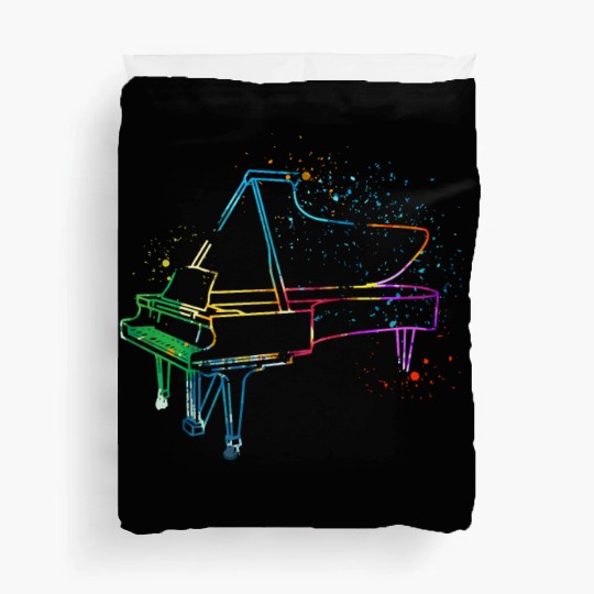 Piano, Pianist Duvet Covers