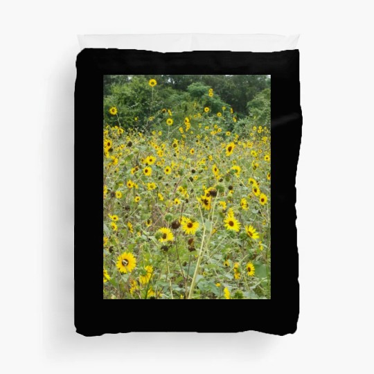 My Photography - Swamp Sunflowers in Texas Duvet Covers