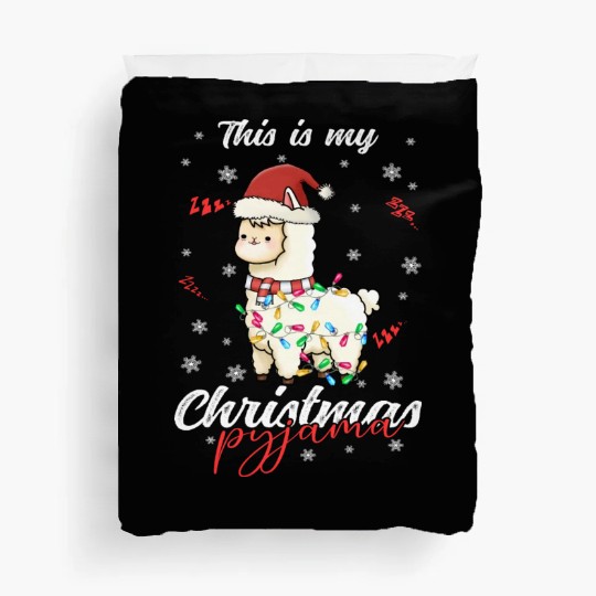 Winter Christmas Pyjama Llama Duvet Covers