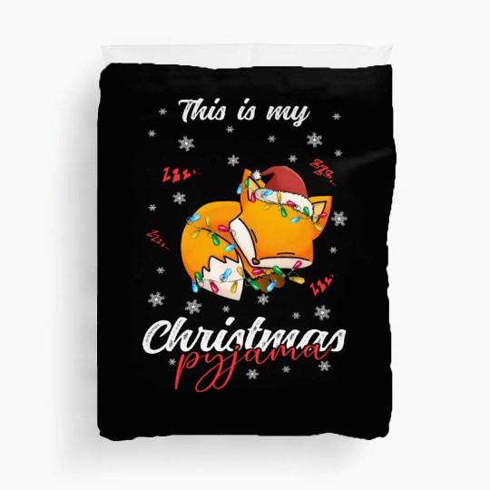 Winter Christmas Pyjama Fox Duvet Covers