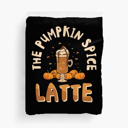 Pumpkin Spice Latte Halloween Coffee Lover Tarot Duvet Covers