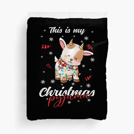 Winter Christmas Pyjama Goat Duvet Covers