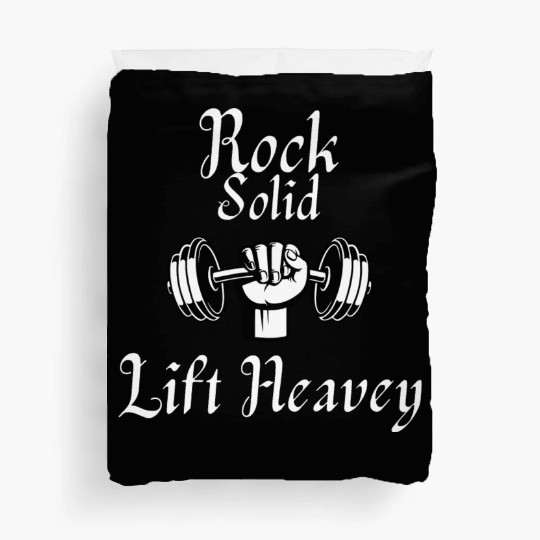 Rock Solid (Gym/weightLlifting) Duvet Covers