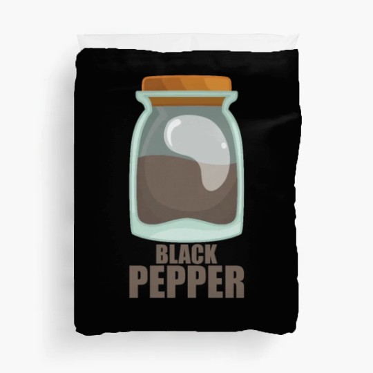 Black Pepper Spice Flavor Food Cooking Duvet Covers