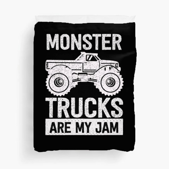 Monster Trucks Are My Jam Vintage Retro Duvet Covers