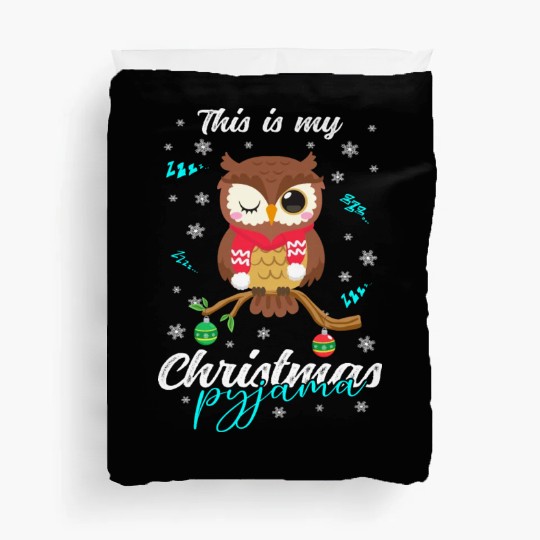 Winter Christmas Pyjama Owl Duvet Covers