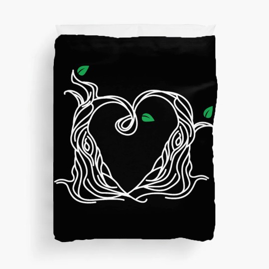 Tree Love Best Friends Heart White Duvet Covers