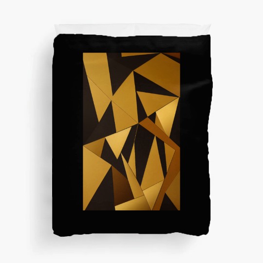 Black and Gold Minimalist Duvet Covers