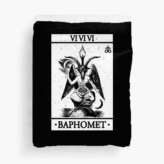 Baphomet Tarot Card Satanic Occult Duvet Covers