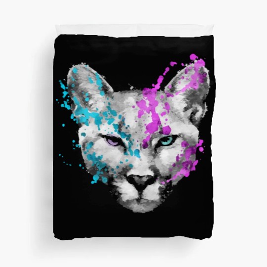 Dramabite mountain lion Duvet Covers