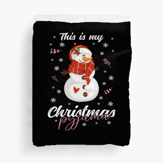 Winter Christmas Pyjama Snowman Duvet Covers
