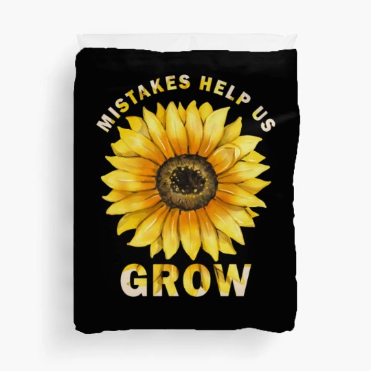 Mistakes Help Us Grow Back To School Motivational Duvet Covers