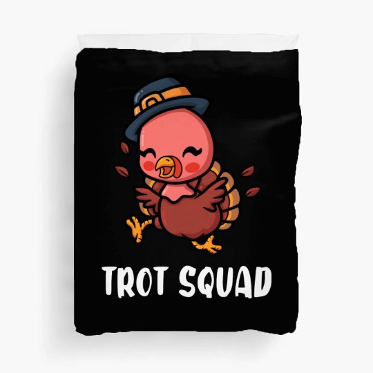 Thanksgiving Running Turkey Trot Squad Duvet Covers