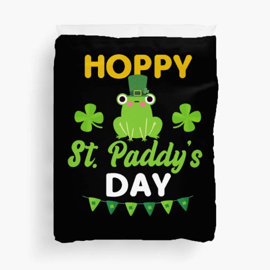 Funny St. Paddy Hoppy St. Paddys Day Frog Duvet Covers