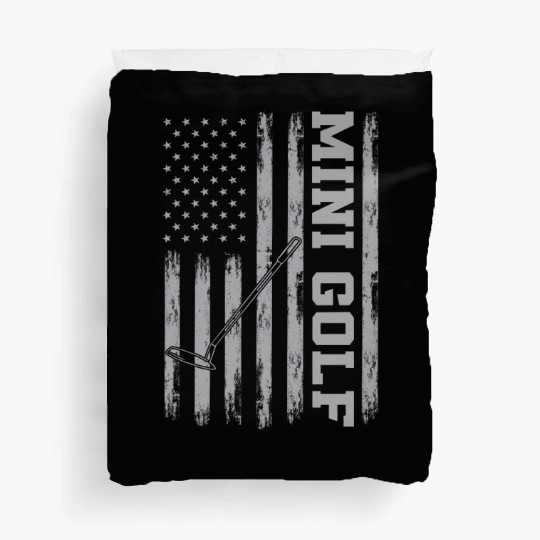 USA Flag Mini Golf America Duvet Covers
