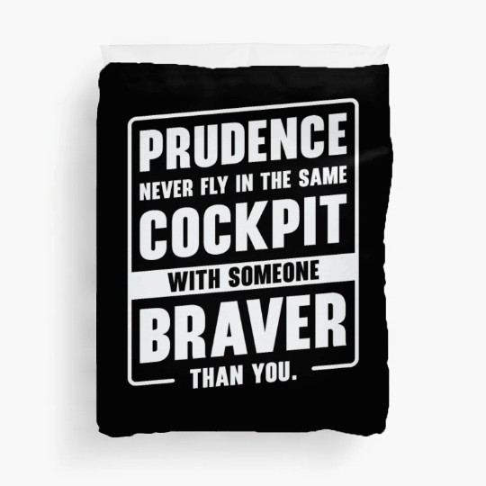 Prudence Wisdom Quotes Pilot Philosophy Duvet Covers