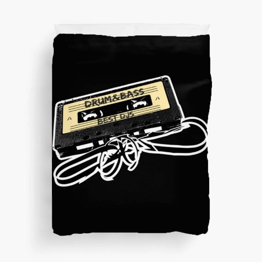Drum and Bass Music Lover Gift Old Cassette Tape B Duvet Covers