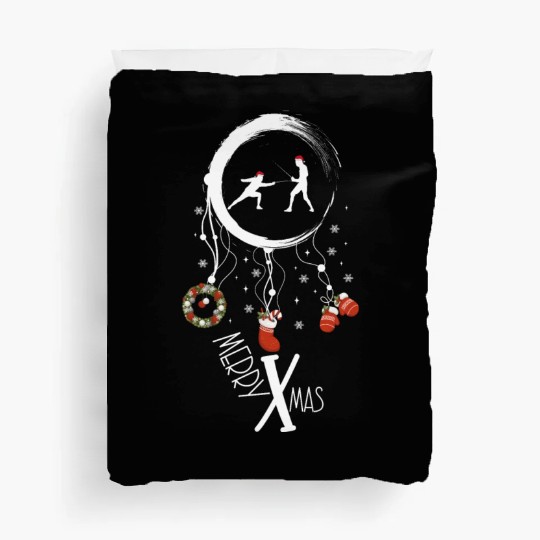 Winter dreamcatcher Christmas Fencing Duvet Covers