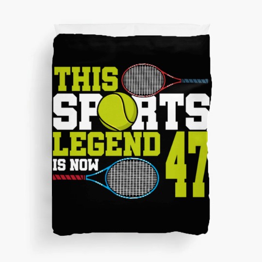 This Sports Legend Is Now 47, Tennis 47th Birthday Duvet Covers