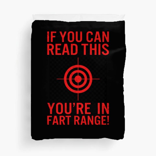 Halloween Duvet Covers, You're In Fart Range Bullseye