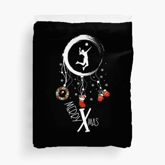 Winter dreamcatcher Christmas Volleyball Duvet Covers