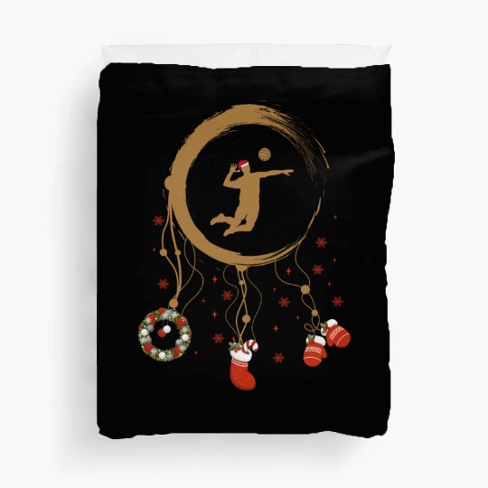 Winter dreamcatcher Christmas Volleyball Duvet Covers
