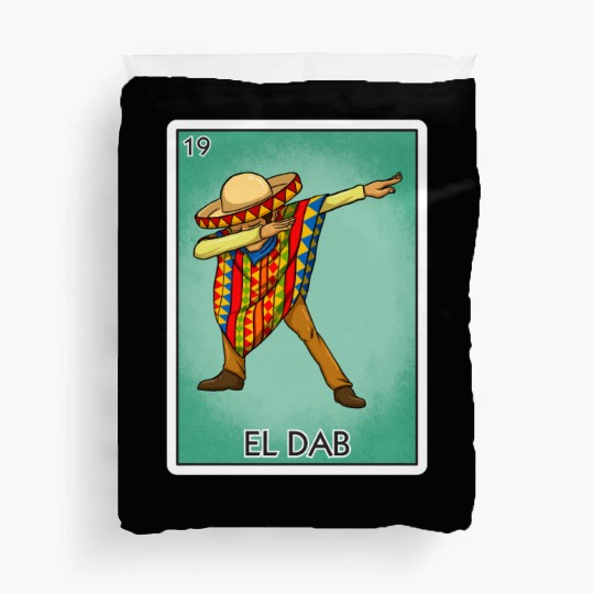 El Dab The Mexican Dab Card Mexican Lottery Card Duvet Covers