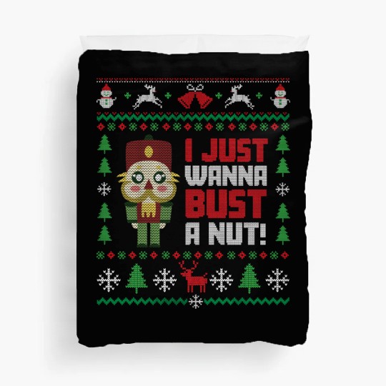 Nutcracker Ugly Christmas Ugly Christmas Saint's Duvet Covers
