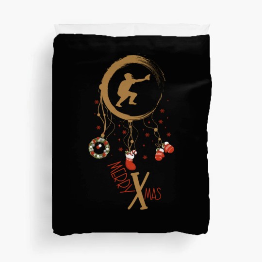 Winter dreamcatcher Christmas Baseball Duvet Covers