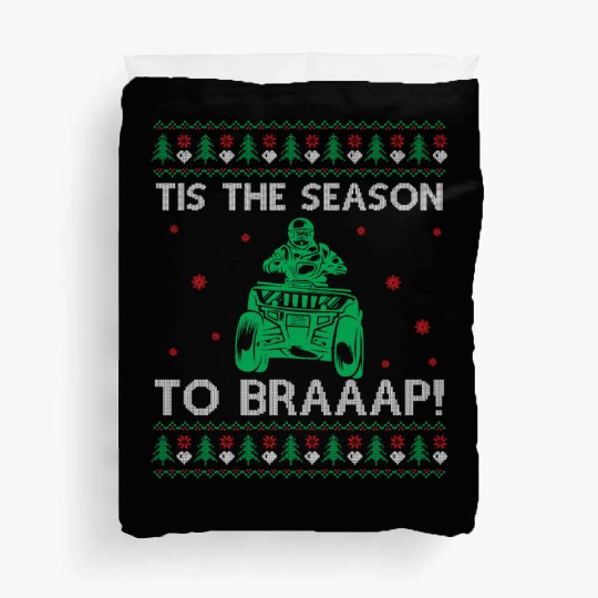 Quad Ugly Christmas Saying Quote Tis The Season To Duvet Covers