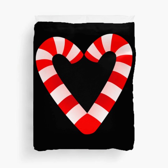 Candy Cane Hearts Duvet Covers Christmas Xmas Holidays