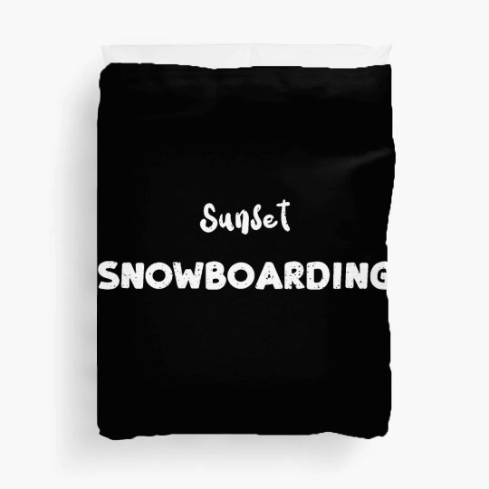 Sunset Snowboarding - Snowboarding Duvet Covers