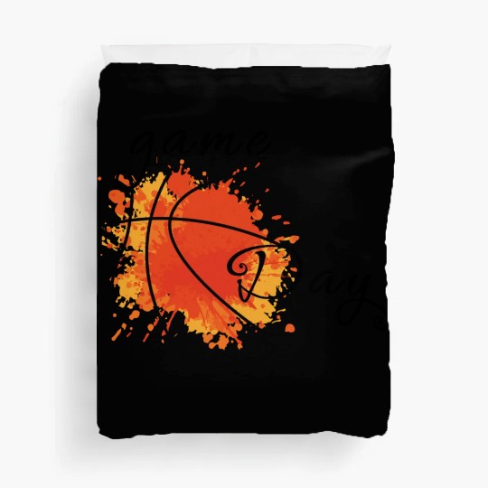 Game Day Basketball Lightning Bolt Duvet Covers