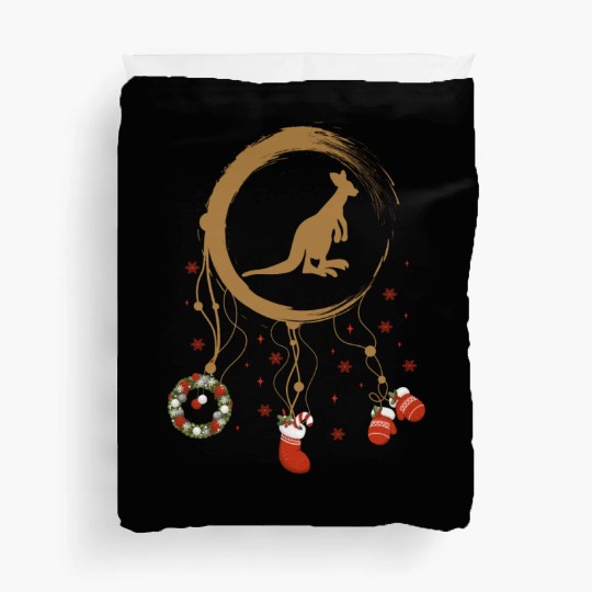 Winter dreamcatcher Christmas Kangaroo Duvet Covers