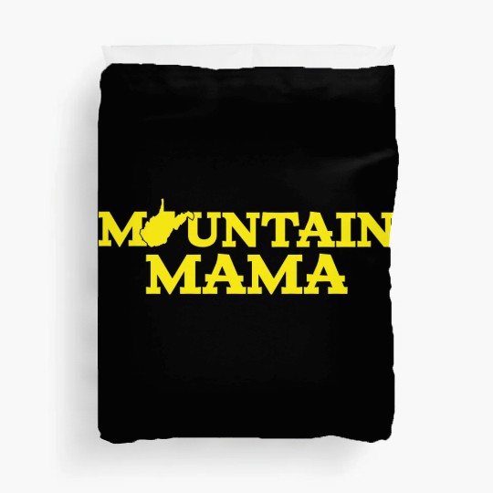 Mountain Mama Wv Blue And Gold Duvet Covers