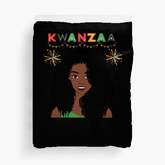 Happy Kwanzaa African Pride Black Woman Duvet Covers
