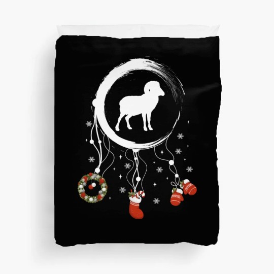 Winter dreamcatcher Christmas Capricorn Duvet Covers