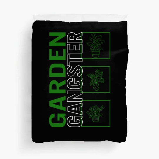 Gardening Duvet Covers, Garden Gangster Funny Duvet Covers,