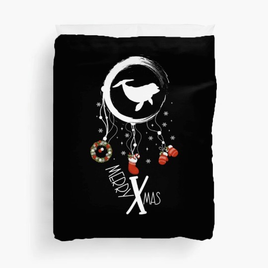 Winter dreamcatcher Christmas Dolphin Duvet Covers