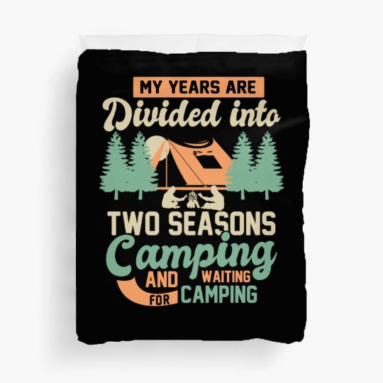 Camping hiking nature adventure Duvet Covers