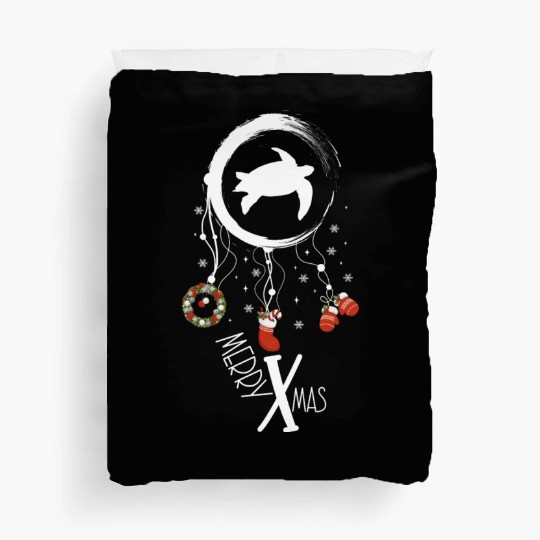 Winter dreamcatcher Christmas Sea turtle Duvet Covers