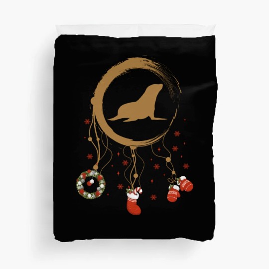 Winter dreamcatcher Christmas Seal Duvet Covers