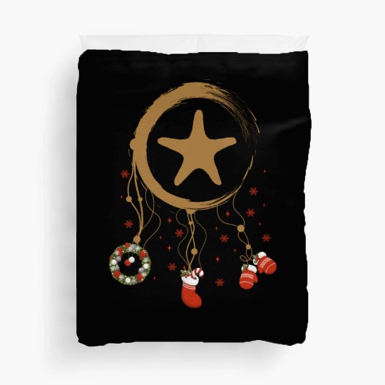 Winter dreamcatcher Christmas Starfish Duvet Covers
